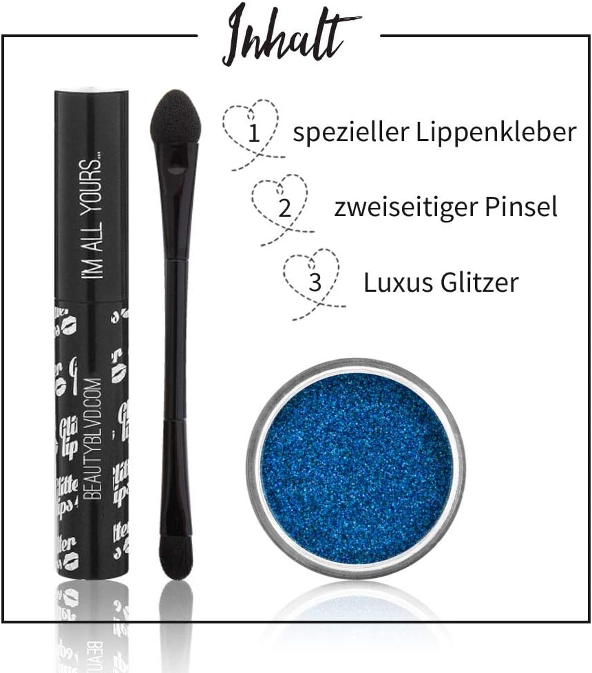 BEAUTYBLVD Glitter Lips, Cruelty Free Lip Kit - Breathless - Image 3