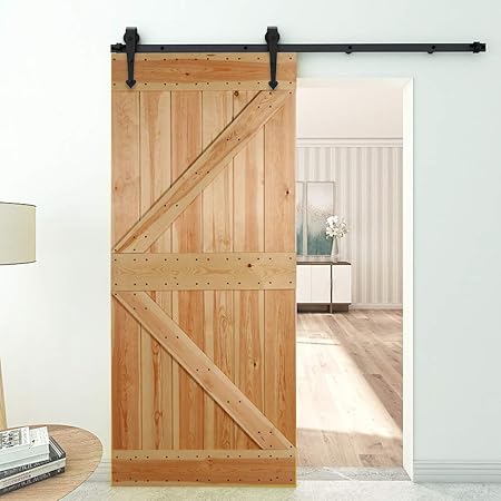 Amazon Com Ccjh 4ft Sliding Barn Door Hardware Kit Heavy Duty
