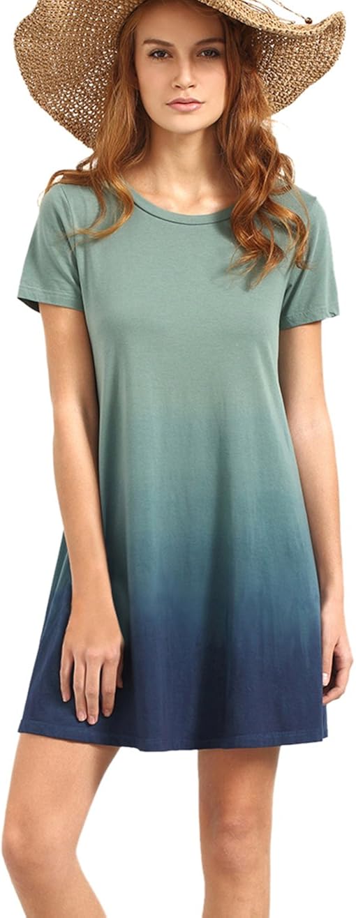 ombre t shirt dress