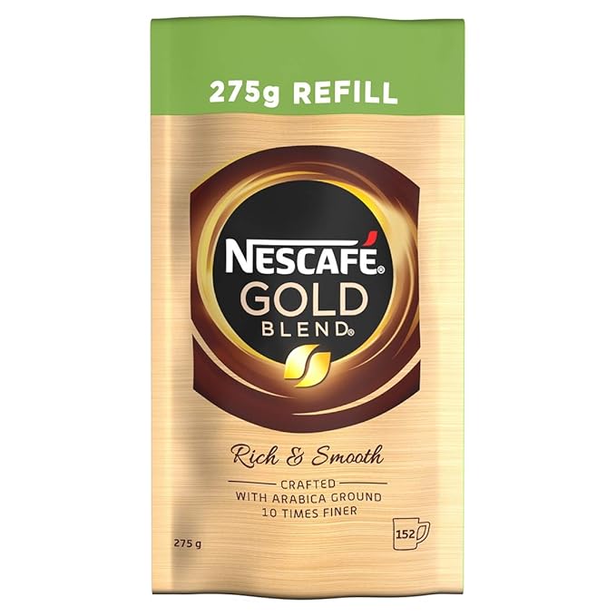 Nescafé Gold Blend Instant Coffee Refill, 275 g (Pack of 6) Amazon.co