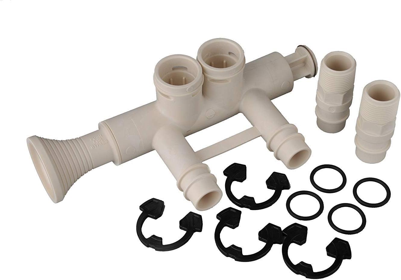 7345396 High Flow 1" Water Softener Bypass Valve Kit with (2