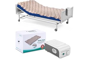 HAQQI Alternating Air Pressure Mattress for Hospital Beds Sores & Home Use Air Mattresses(Cream)