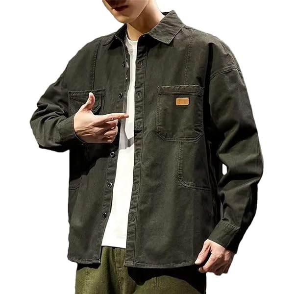 ジャケット・アウター Cotton pajama shirt jacket M01Z15-TB_Front_cbdd9099-a77a-