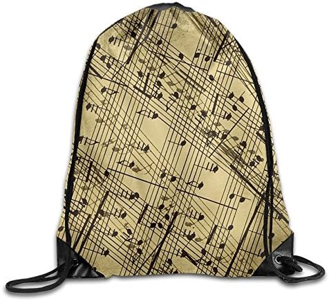 Music Note Composers New Drawstring Backpack Workout Sackpack For Men &amp; Women School Travel Bag