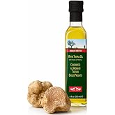 Terre di Tartufo White Truffle Oil, 8.4 fl oz (250 ml), Italian Truffle Olive Oil, Gourmet Finishing Oil, Infused Olive Oil for Pasta, Risotto &amp; Pizza