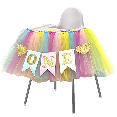 Rainbow 1st Birthday High Chair Decoration with Ghana Ubuy