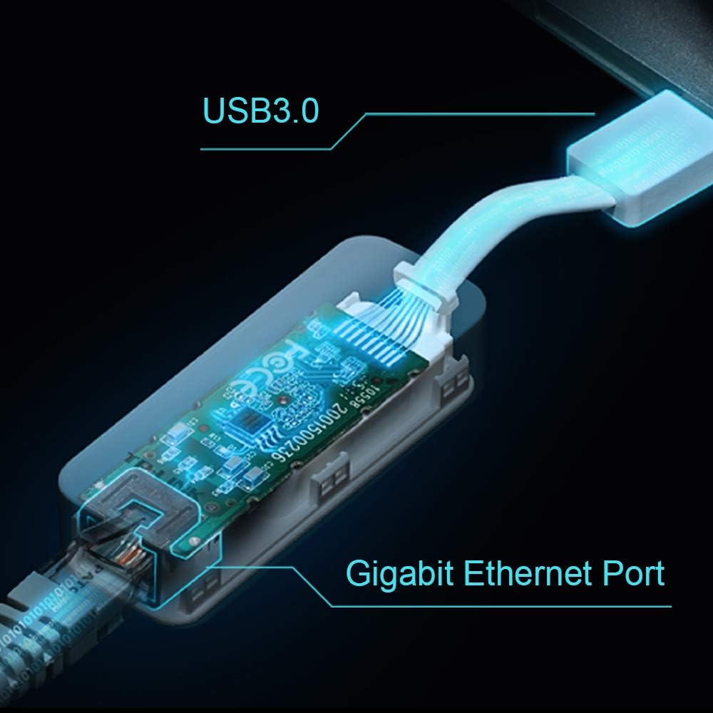 TP-Link UE300 USB to Ethernet Adapter, USB 3.0 to RJ45 LAN Wired Adapter for Ultrabook Chromebook, Laptop, Desktop - Image 5
