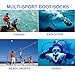 IREENUO Diving Socks 3mm Neoprene Beach Water Socks Youth for Men Women Boys Girls Kids Water Sports Paddle Boarding Kiteboarding Wakeboarding Kayaking (Black, XS)