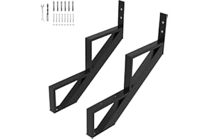 Toriexon Steel Stair Step Riser-2 Pack, 2 Step Stair Stringers for Deck, Sturdy Steel Stair Stringer for Outdoor Steps and Stairs