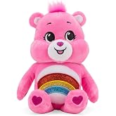 Care Bears 9" Bean Plush (Glitter Belly) - Cheer Bear - Soft Huggable Material!
