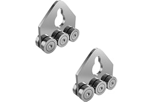 SD FACTORY 6 Wheel Trolley Assembly, Stable Welded Roller Trolley for 1-5/8" Wide and All 1-5/8" or Taller Strut Channel (2)