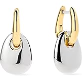Ana Luisa Sage Drop Earrings for Women - 14K Gold Plated and Silver Two Tone Dangle Hoops, Assorted Styles - Small Gold Double Hoop Earrings - Lightweight, Hypoallergenic, Tarnish-Free Jewelry