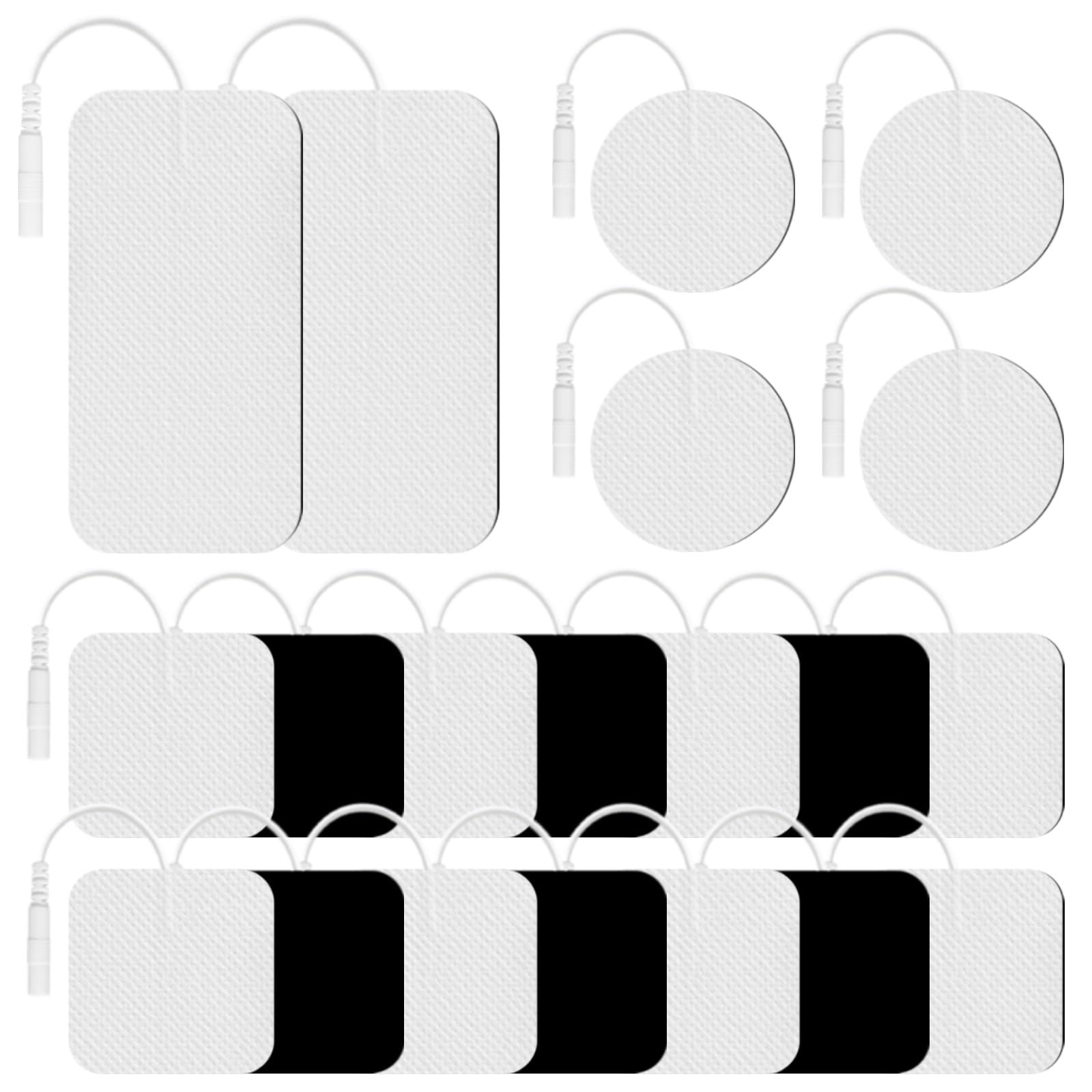 TENS Unit Replacement Pads, 20 Pcs Multiple Size