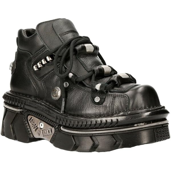 Amazon.com | New Rock 106 S1 Women's Goth Punk Black Metallic