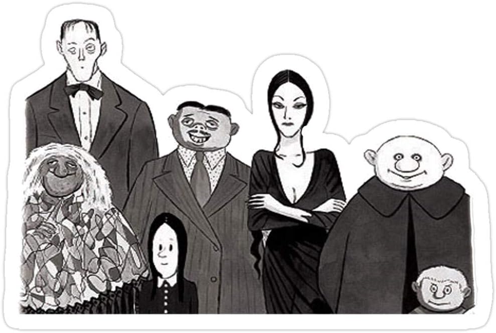 Amazon Com Jess Sha Store 3 Pcs Stickers The Addams Family Addams Family Sticker For Laptop Phone Cars Vinyl Funny Stickers Decal For Laptops Guitar Fridge Kitchen Dining