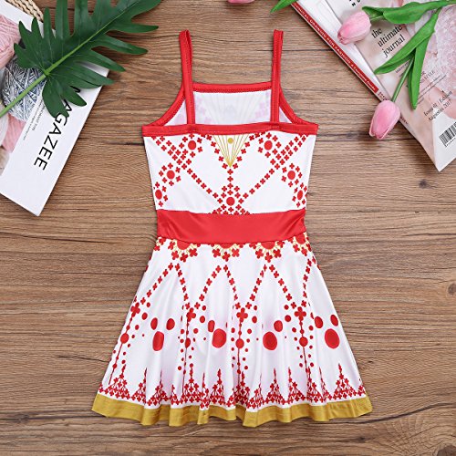 Iiniim 3-Piece Girls' Tankini Swimsuit Set With Skirt - Cute Flower Print Bikini For Toddlers To Teens (Ages 2-16)