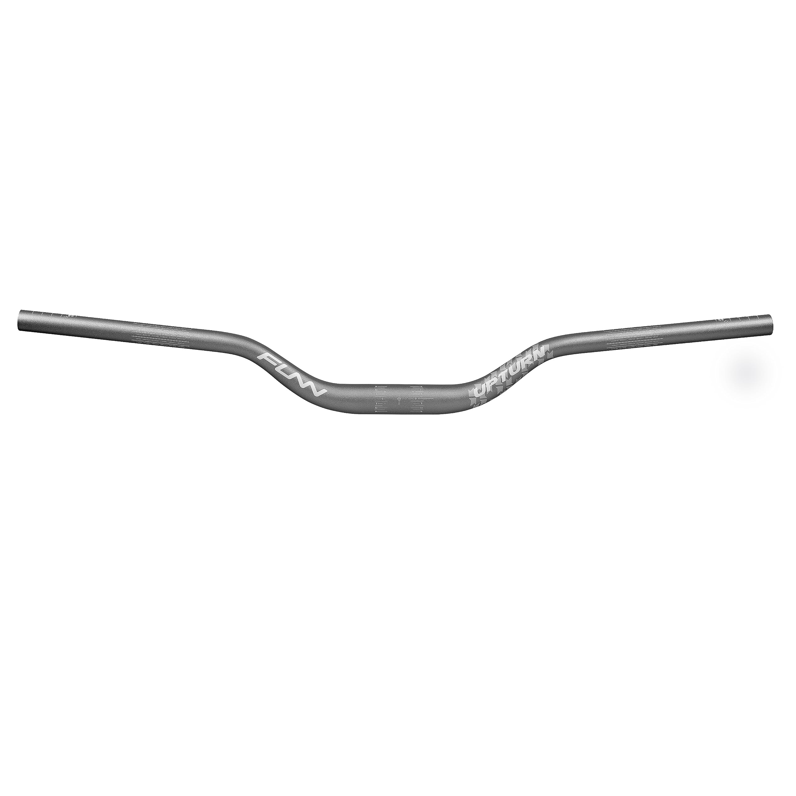 Funn Upturn High-Rise Mountain Bike Handlebar with Bar Clamp 31.8mm and Width 785mm, Durable and Lightweight Alloy Riser Handlebar for MTB and BMX Bike, Rise 55mm MTB Handlebar (Gray)