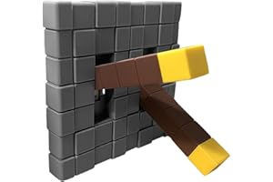 EUMBHOA Game Room Light Switch Cover, Toggles Blocks Light Switch Cover, My World Room Decor, More Sturdy, Standard Size Levers for Fans Kids Bedroom Decoration (2 Toggles)