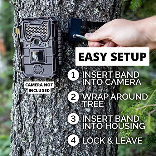 Trail Camera Lock by Guardian Game Cam Tree Mount Holder Accessory and Heavy Duty Metal