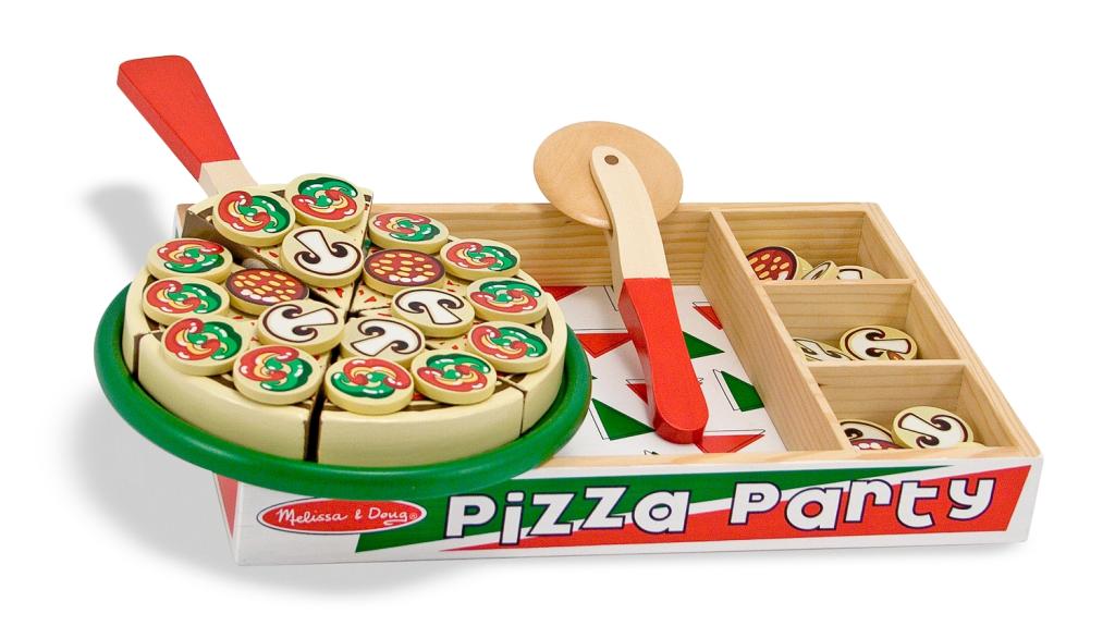 Pizza Party Wooden Set Melissa & Doug Amazon.co.uk Toys & Games