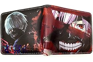 WANHONGYUE Anime Tokyo Ghoul Kaneki Ken Wallet Artificial Leather Purse Billfold Cosplay Money Clip Bifold Card Holder 1016-6