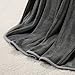 Freelife Luxury Fleece Blanket Super Soft, Comfortable and Warm Double Sides Blanket（Dark Grey） (50x61inch Throw)