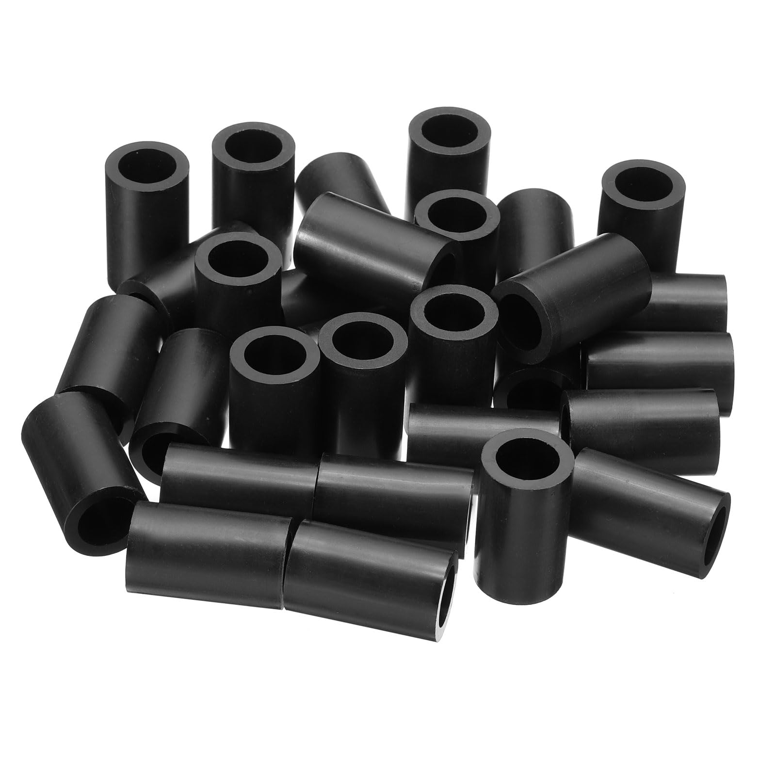 PATIKIL M12 Round Electrical Outlet ABS Spacers Washer, 30 Pcs 12.2mm ID, 18mm OD, 30mm Length Without Threaded,Switch and Receptacle Spacers Hardware for M12 Screws
