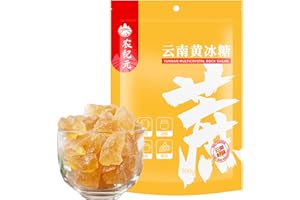 Mkostlich Medium-Sized Yellow Rock Sugar, Rock Sugar for Pho, 10.58oz/300g 黄冰糖
