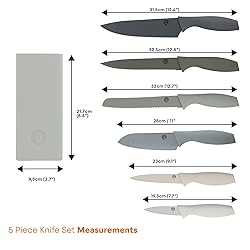 MasterChef Knife Block Set of 6 Kitchen