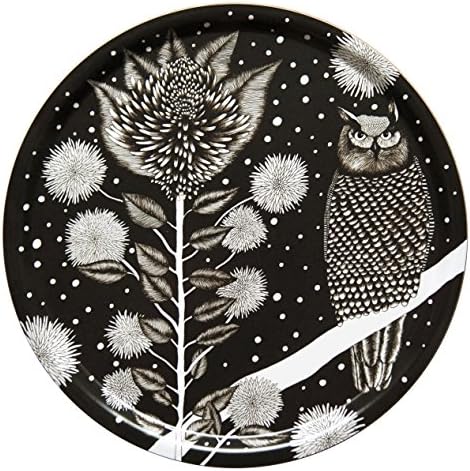Nadja Wedin Design The Owl – Tray 38 cm, Black/White