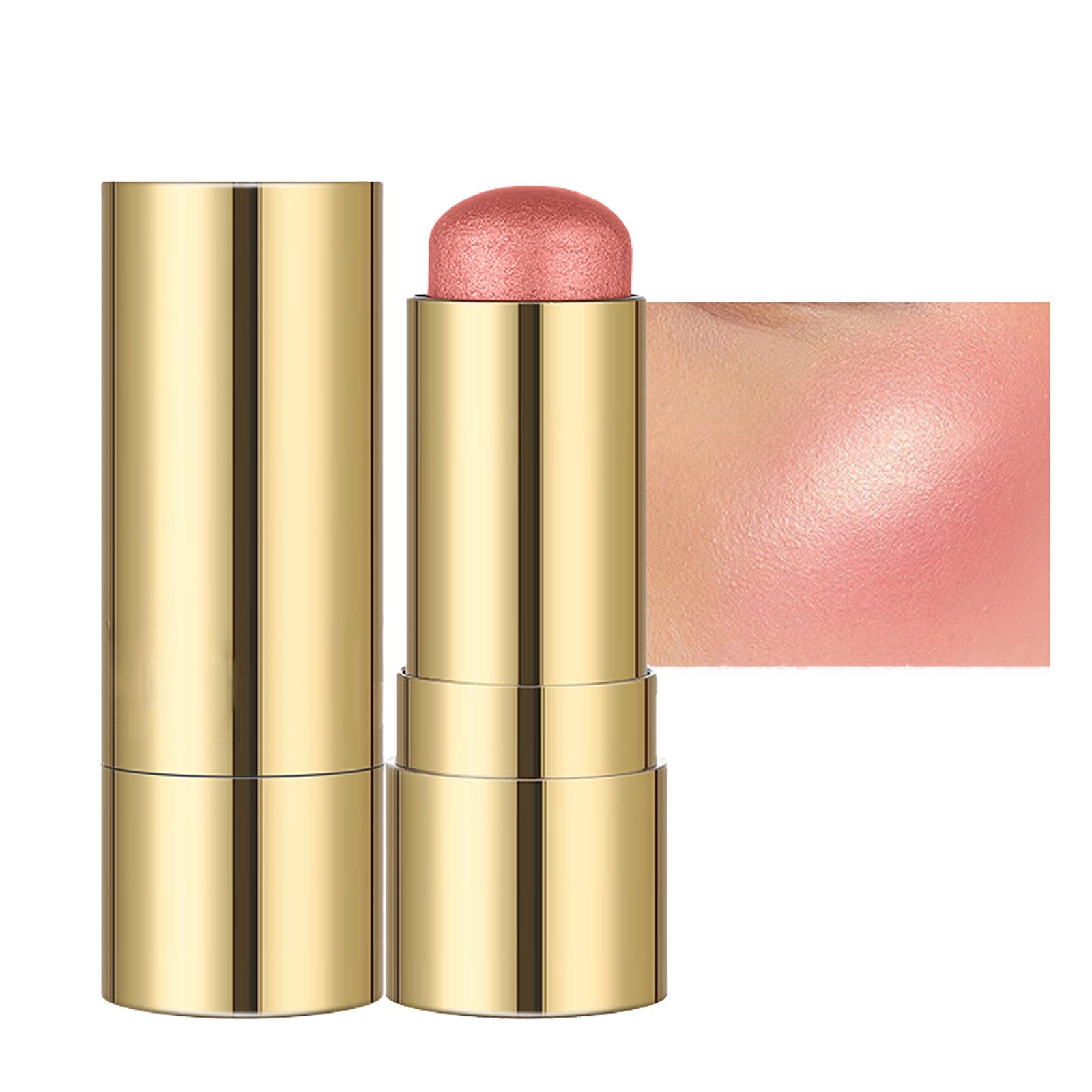 3-in-1 Cream Blush Stick - Multi-Stick for Cheeks, Lips & Eyeshadow - Moisturizing Lightweight Contour on the Go (03)