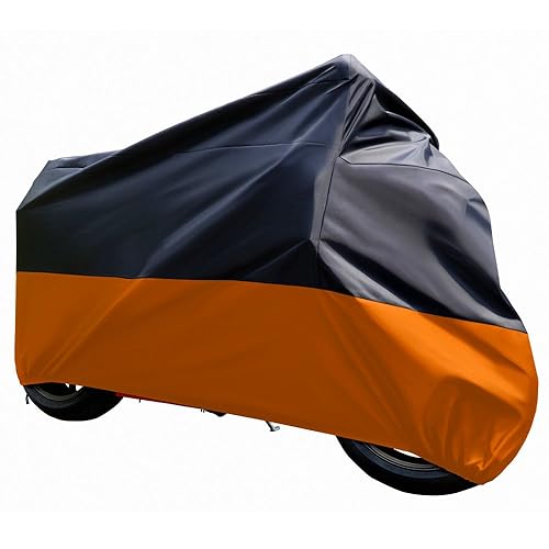 Tokept Funda Sun Moto Impermeable Negra Y Naranja