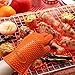 Grilling Gloves, Mulcolor Silicone Heat Resistant Barbecue Gloves Oven Mitts Cooking Gloves Kitchen Tools for BBQ,Oven Baking,Smoking and Cooking, Potholder ( 1 Pair ), FDA Approved