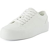 CUSHIONAIRE Women's Tag Low top Canvas Sneaker +Memory Foam