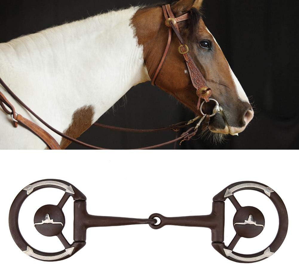 Horse Ring Snaffle Horse Chew Stainless Steel Bit Horse Chew Antique
