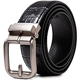 ayamoti Genuine Leather Slide Ratchet Belt Men Multicolored Unisex Customizable Fit