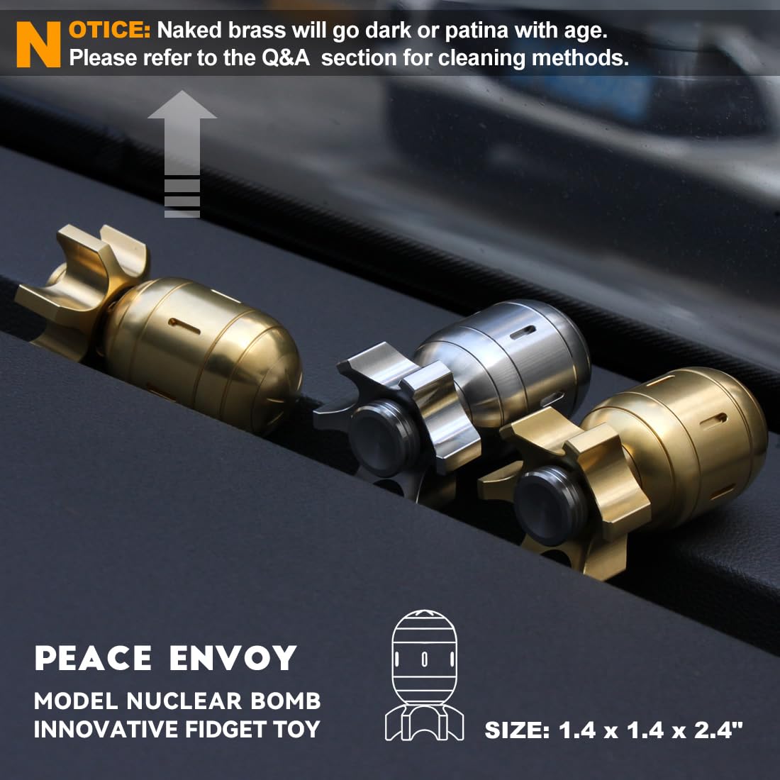 Mua Atomic Bomb Fidget Toys Adults, 3 in 1 Metal Fidget Spinner, Fast ...