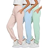 Ultra Performance Womens Sweatpants 3 Pack Cotton Joggers Women's Fleece Sweats Gym & Workout Pants for Women