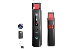 ZVFOTN Hidden Camera Detector, Camera Detector, Anti Spy, GPS Tracker Detector, Portable Bug Detector RF Signal Finder for Hotels, Travel, Home, Office (Black)