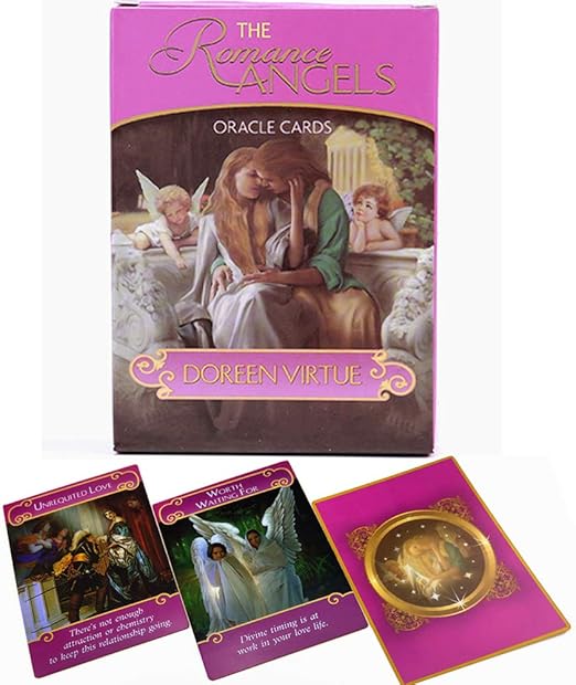 Amazon Co Jp 44ロマンチックな天使のオラクルカード タロットカードセット タロットデッキカードゲーム ボードゲーム 家族パーティーゲーム ロマンスエンジェルオラクルカード ホーム キッチン
