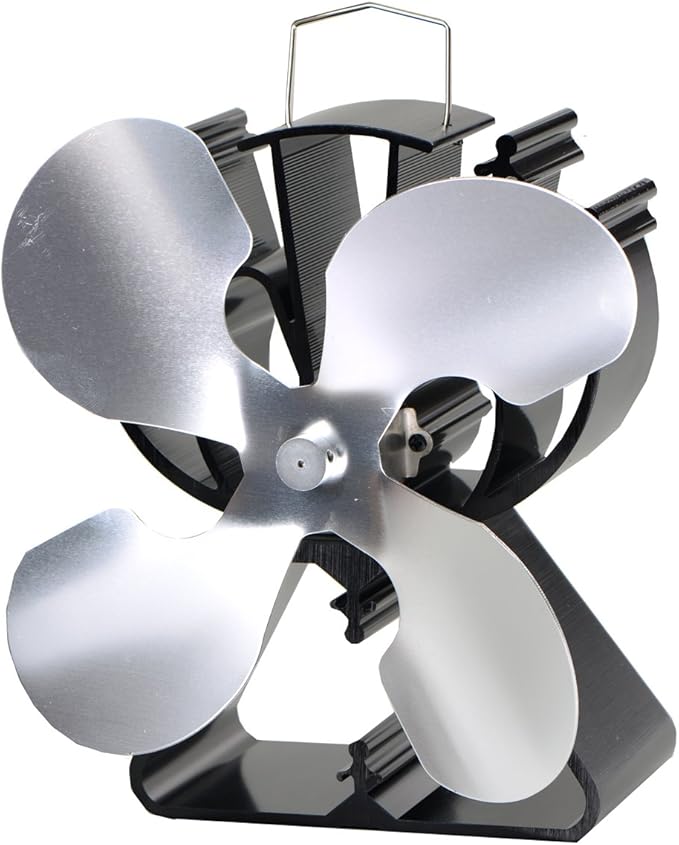 4Blade Heat Powered Stove Fan for Wood / Log Burner/Fireplace