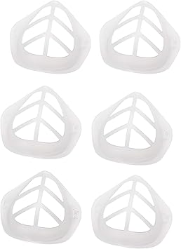 Toymis 6 Teilige Grosse 3d Halterungen Zum Tragen Von Masken Maskenrahmen Maskenhalterung Halterung Fur Masken 3d Masken Mundschutz Weiss Amazon De Drogerie Korperpflege