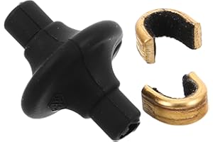 Healeved Bow String Kisser Button Slotted Clip for Compound Bow, Silicone and Copper Material, Reducing Wear Random Color