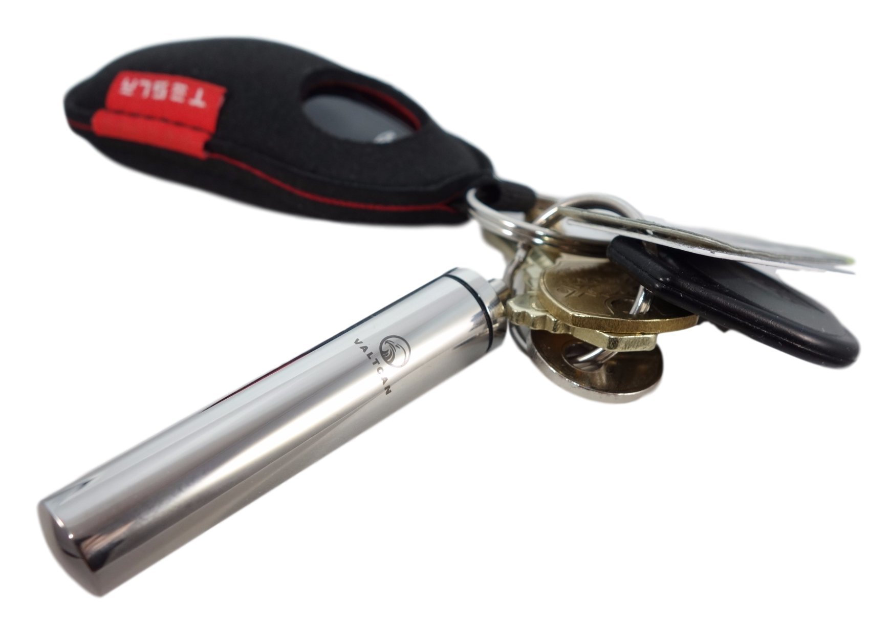 Valtcan Portable Nitroglycerin Pill Fob Pendant Holder Bullet Keychain