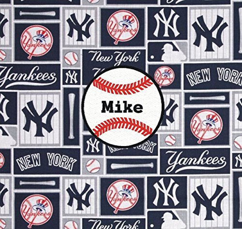 Amazon Com New York Yankees Baseball Fabric Personalized Pillow