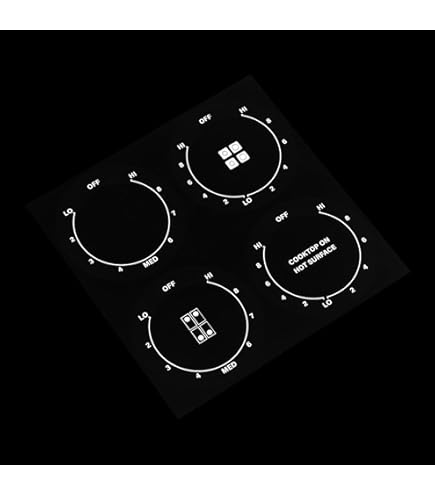 Combo 64pcs 2 Dals H Lo Adhesve Hob Oven Stove Dal Decal Knob - Foto 8