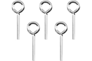 Vkinman 5 pcs 7/32 inch Allen Wrench Keychain Standard Hex Dogging Key w/Full Loop