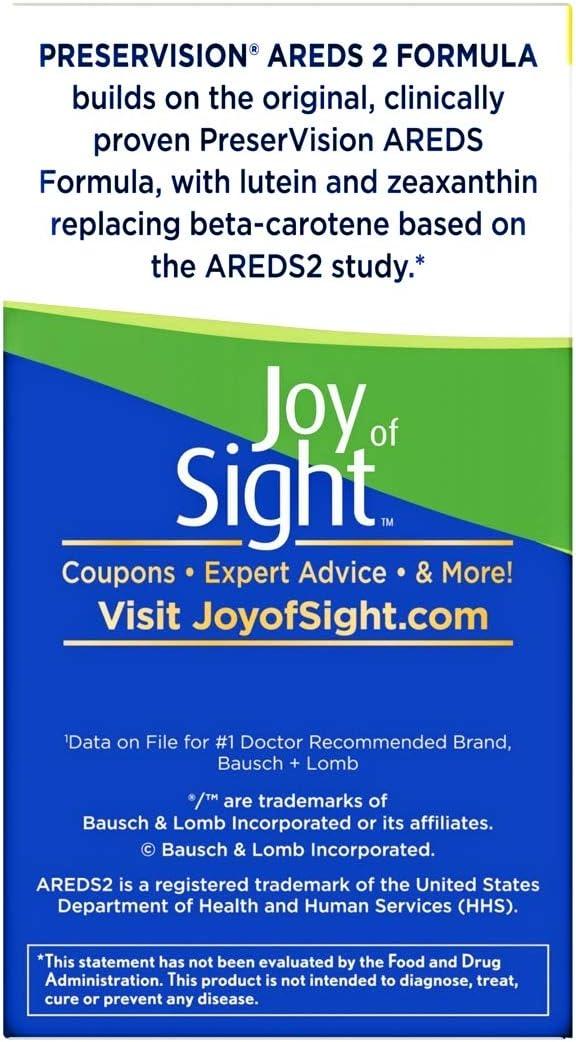 PreserVision AREDS 2 - New MiniGels for Easier Swallow: Health & Personal Care