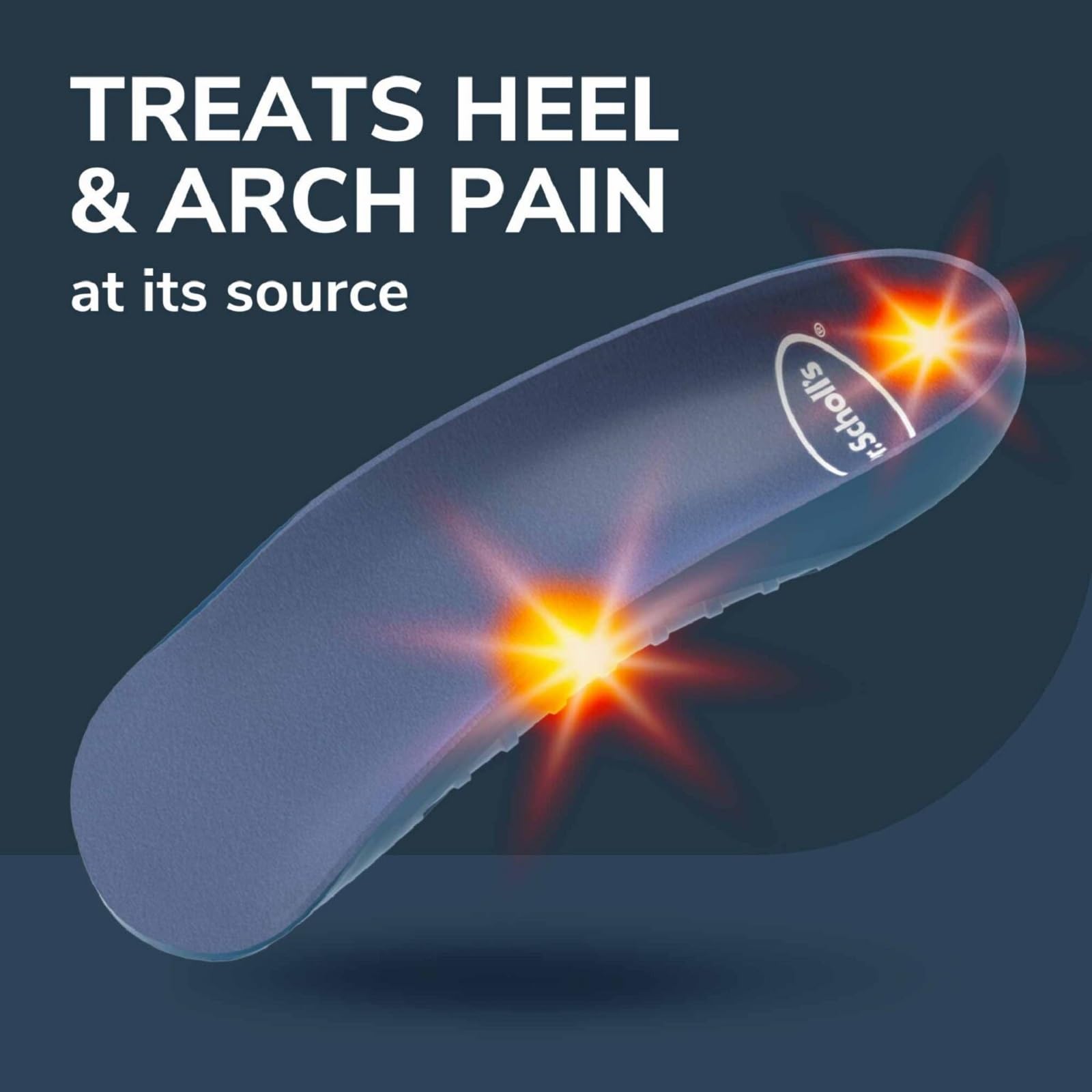 Dr. Scholl's® Heel & Arch All-Day Pain Relief Orthotics, Men's 8-12, 1 Pair, 3/4 Length