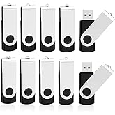 KOOTION 10 Pack 32GB Flash Drive USB 3.0 Thumb Drive USB Drives Jump Drives Keychain Memory Stick Black